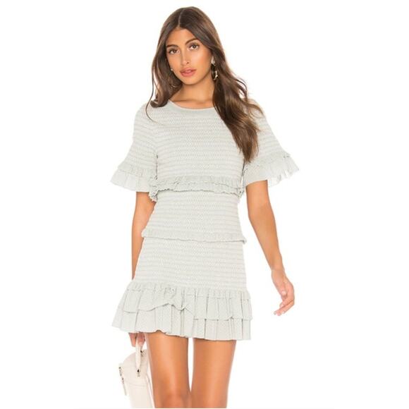 LoveShackFancy Dresses & Skirts - LoveShackFancy Aveline Mini Dress in Seaglass Green Size S